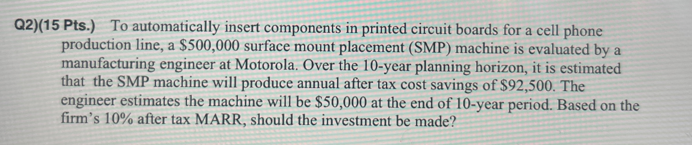 Q 2 ) ( 1 5 Pts . ) To automatically insert