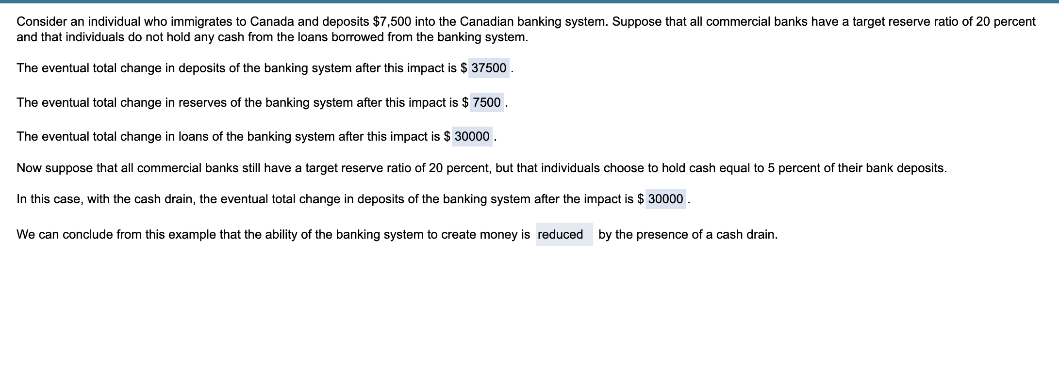 Consider an individual who immigrates to Canada