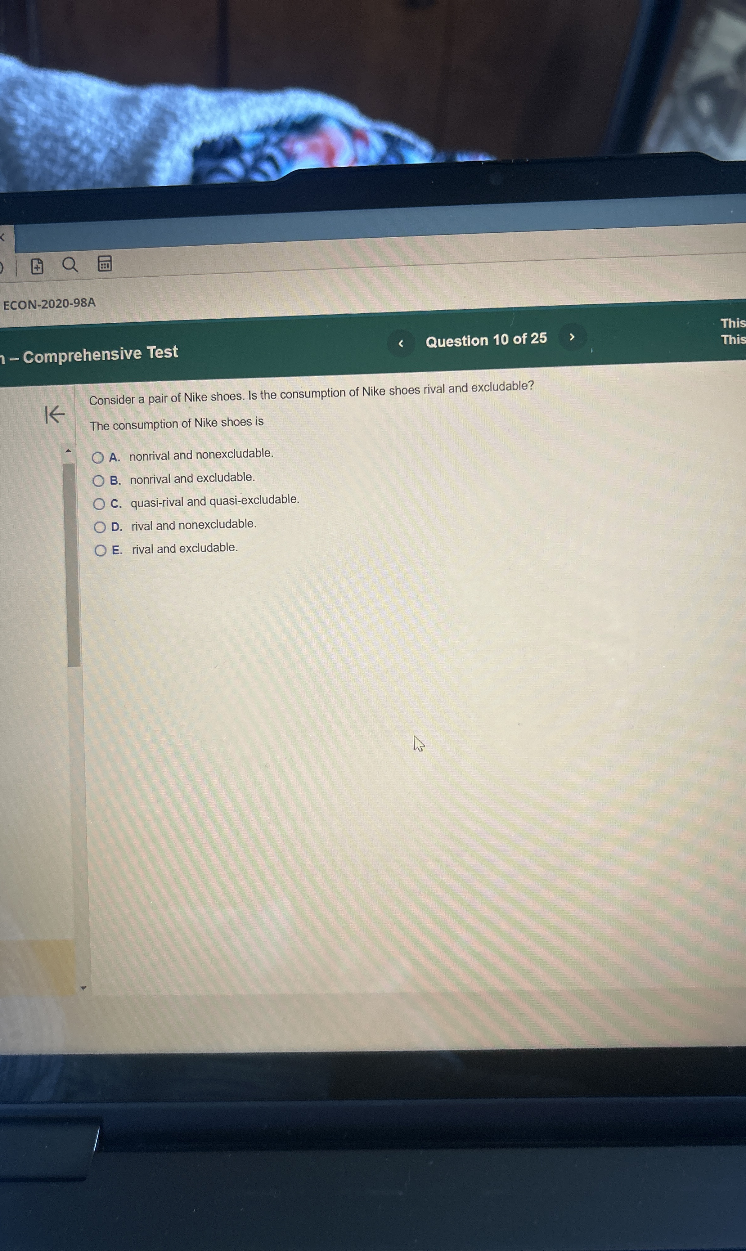 ECON - 2 0 2 0 - 9 8 A Comprehensive Test