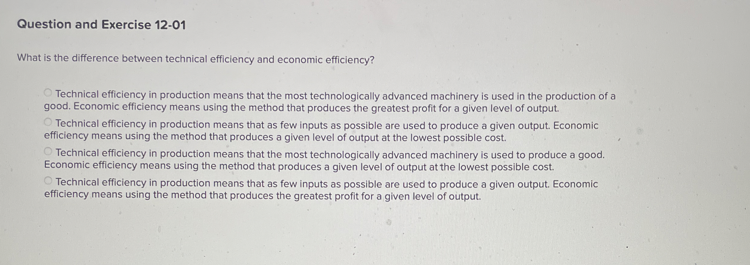 Question and Exercise 1 2 - 0 1 What is the
