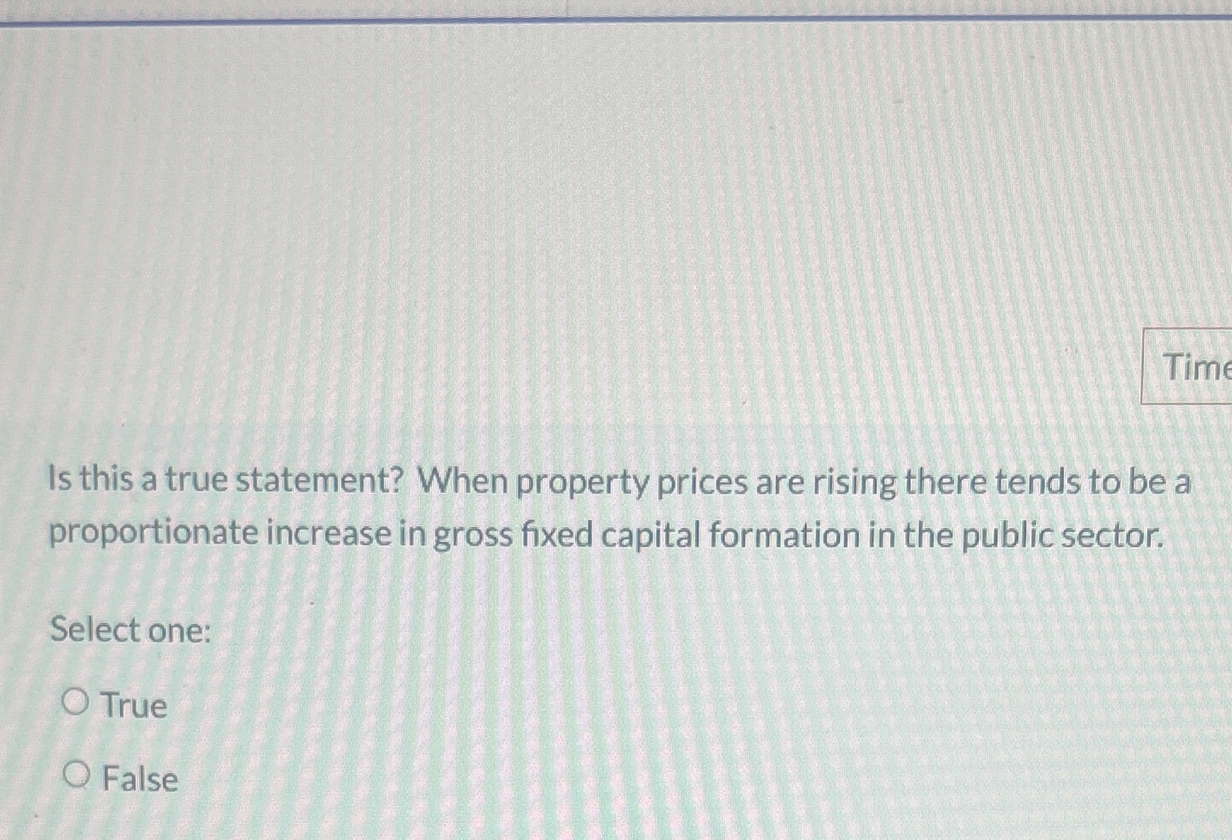 Is this a true statement? When property prices