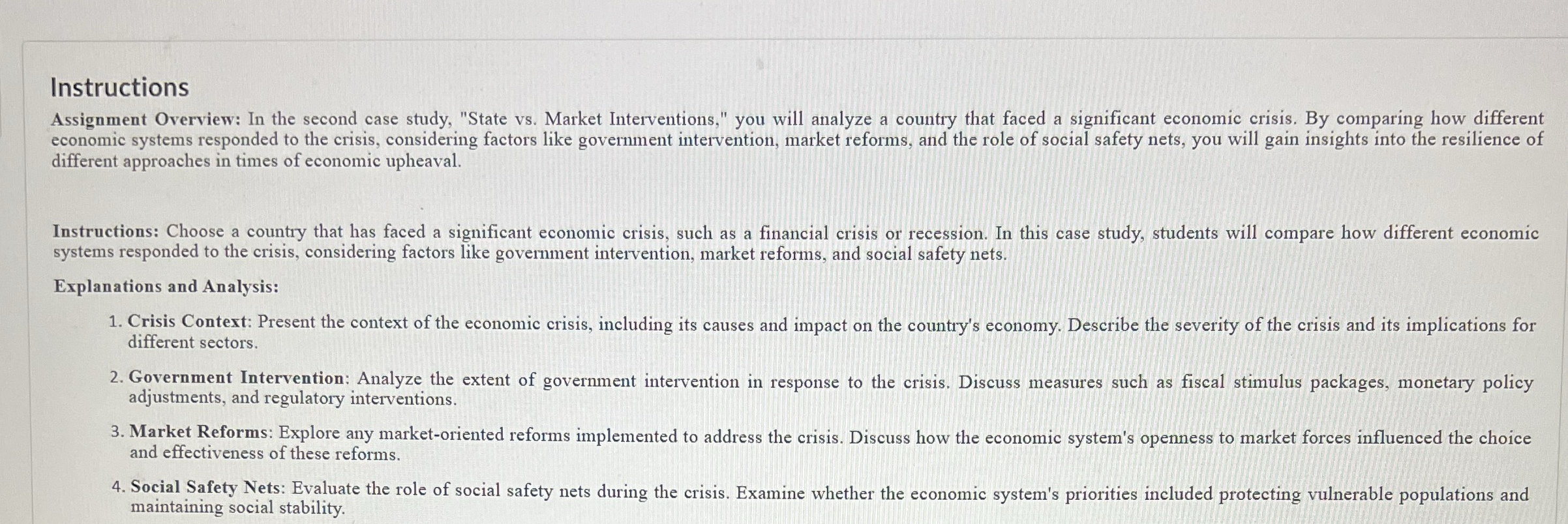 Instructions Assignment Overview: In the second