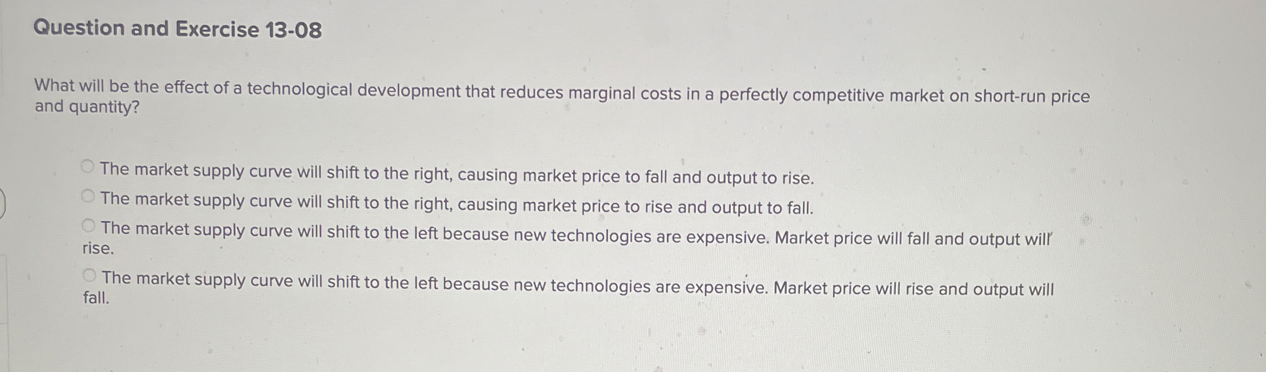 Question and Exercise 1 3 - 0 8 What will be the