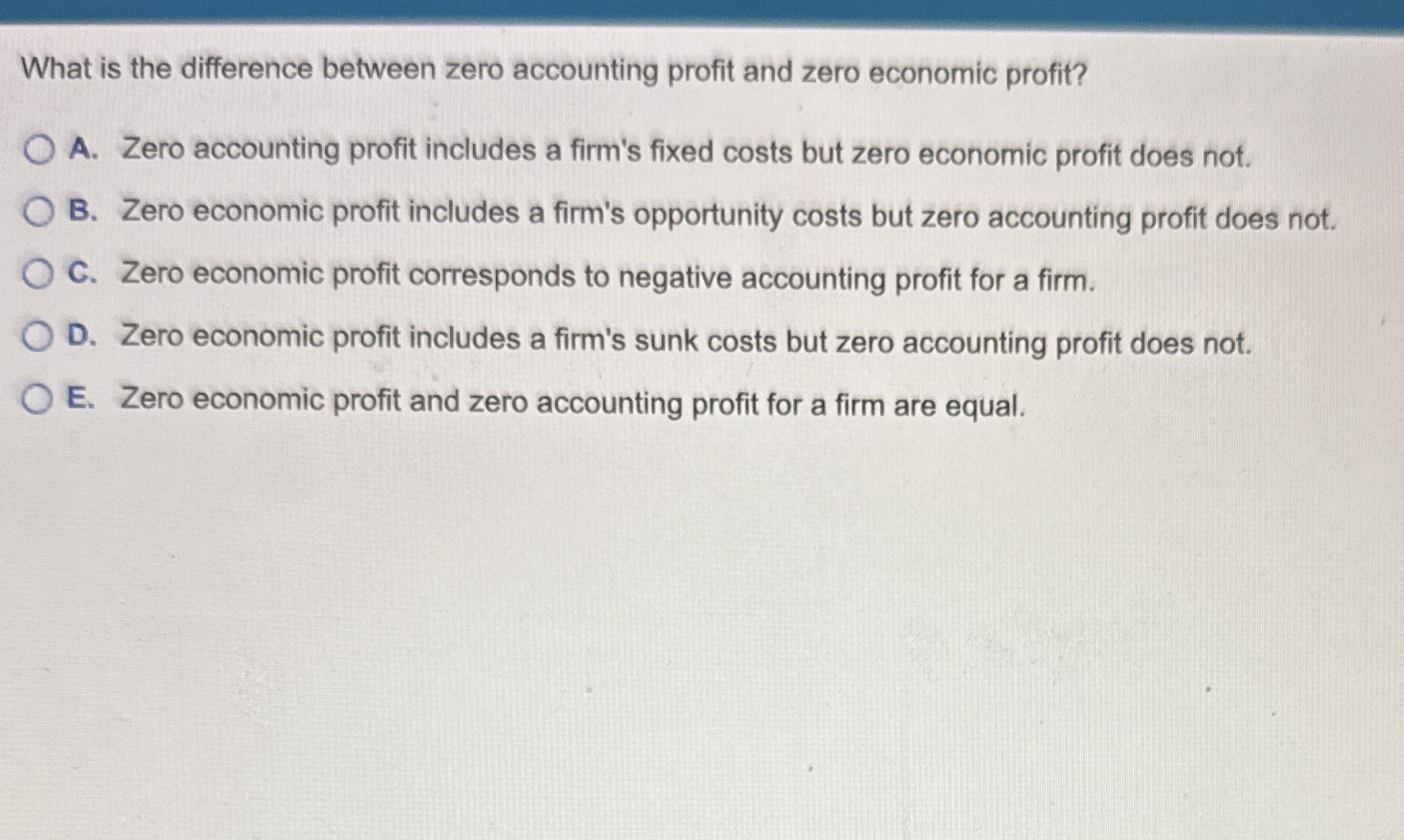 What is the difference between zero accounting