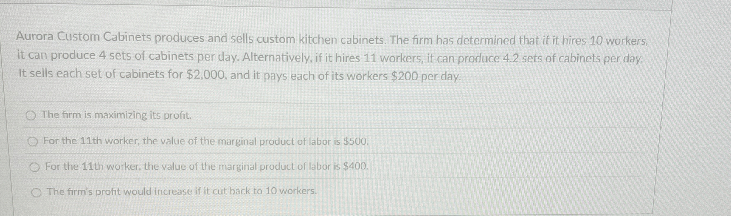 Aurora Custom Cabinets produces and sells custom