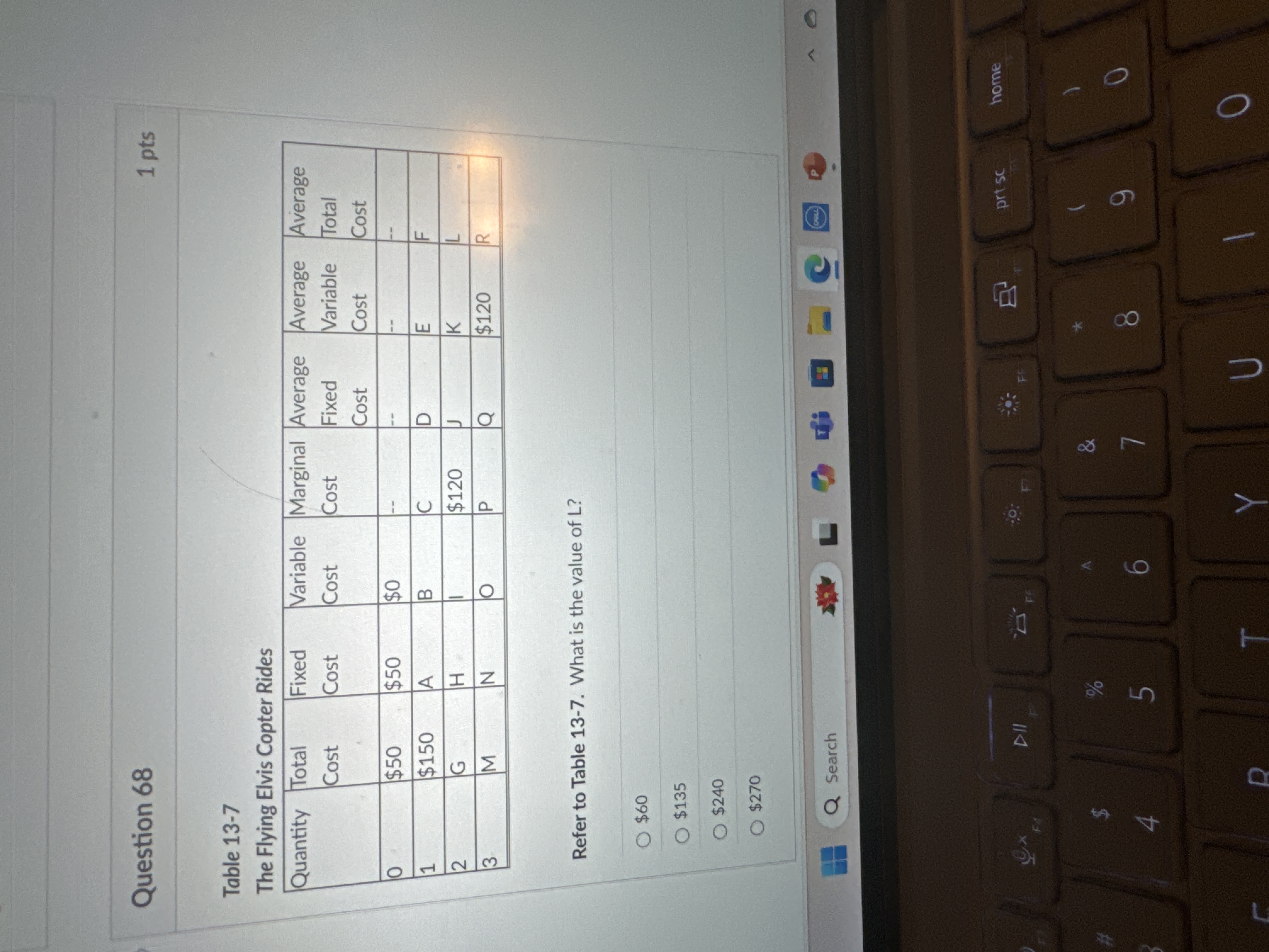 Question 6 8 Table 1 3 - 7 The Flying Elvis