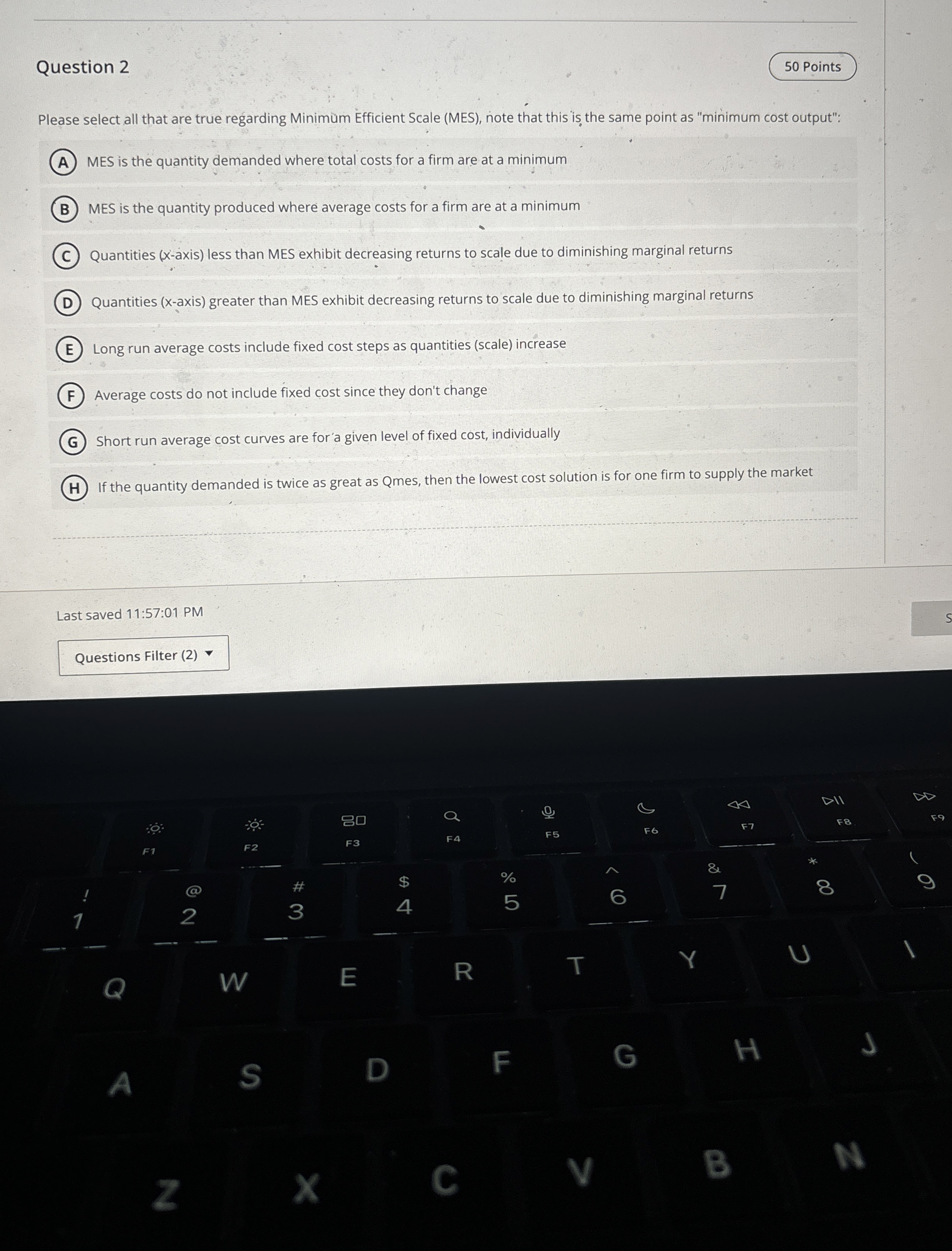 Question 2 5 0 Points Please select all that are