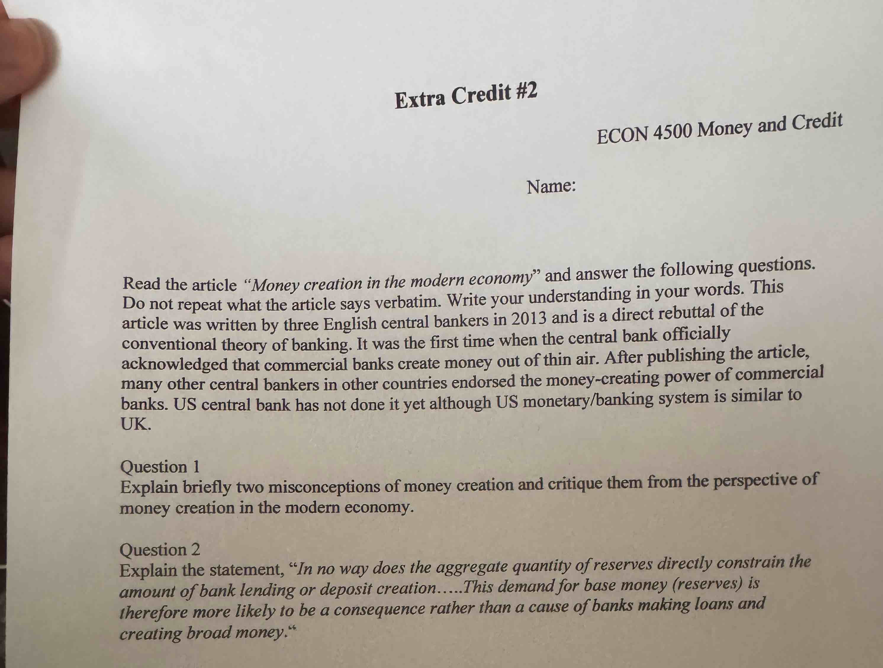 Explain the statement, " In no way does the