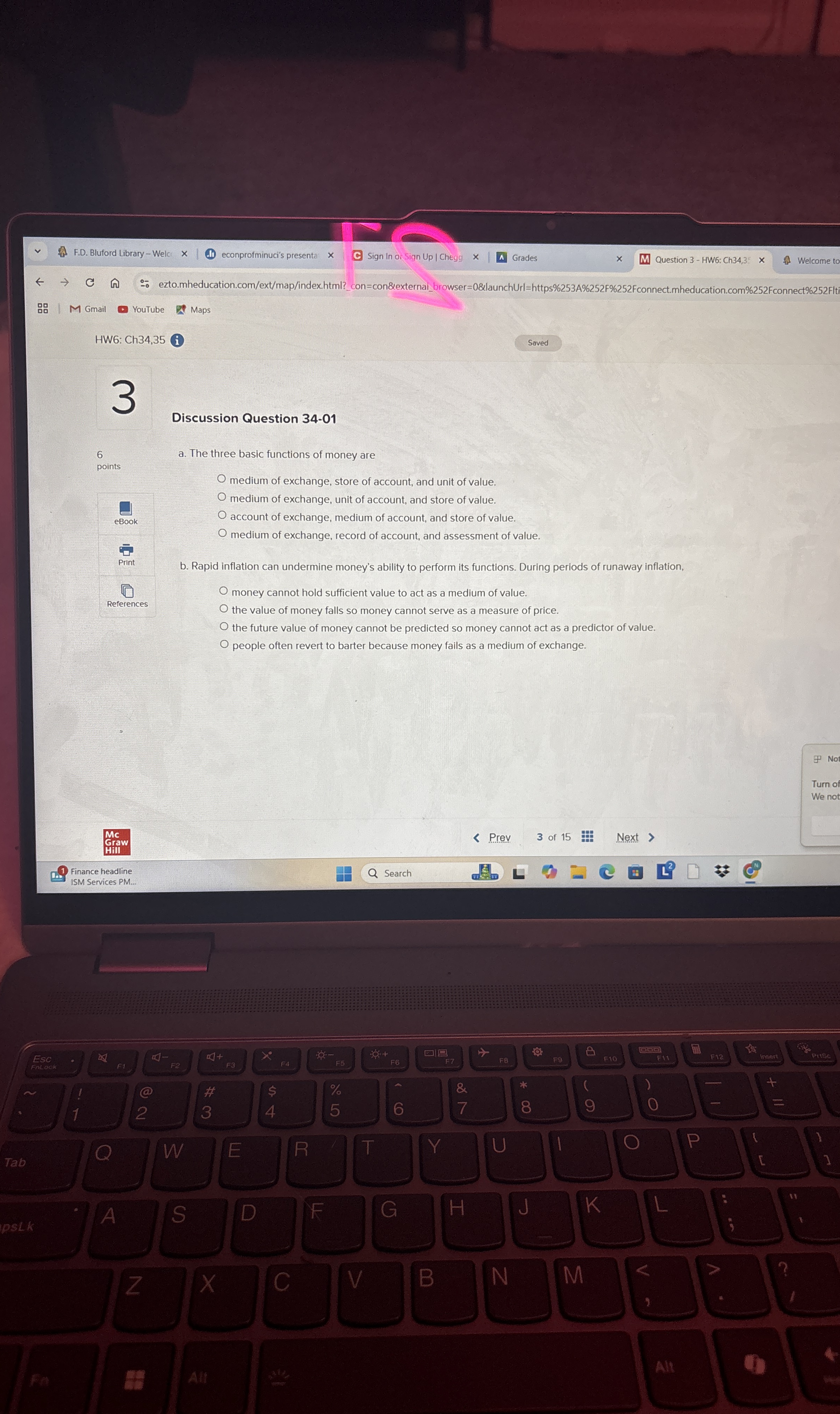 HW 6 : Ch 3 4 , 3 5 3 Discussion Question 3 4 - 0