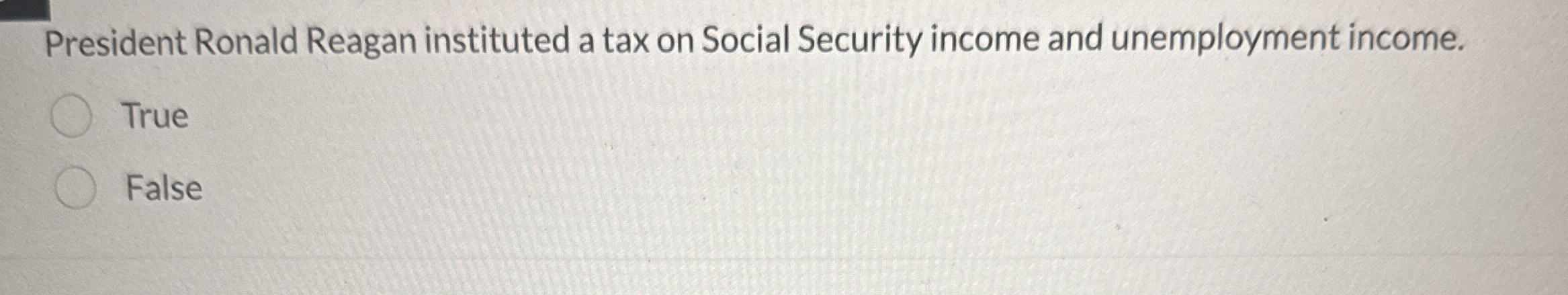President Ronald Reagan instituted a tax on