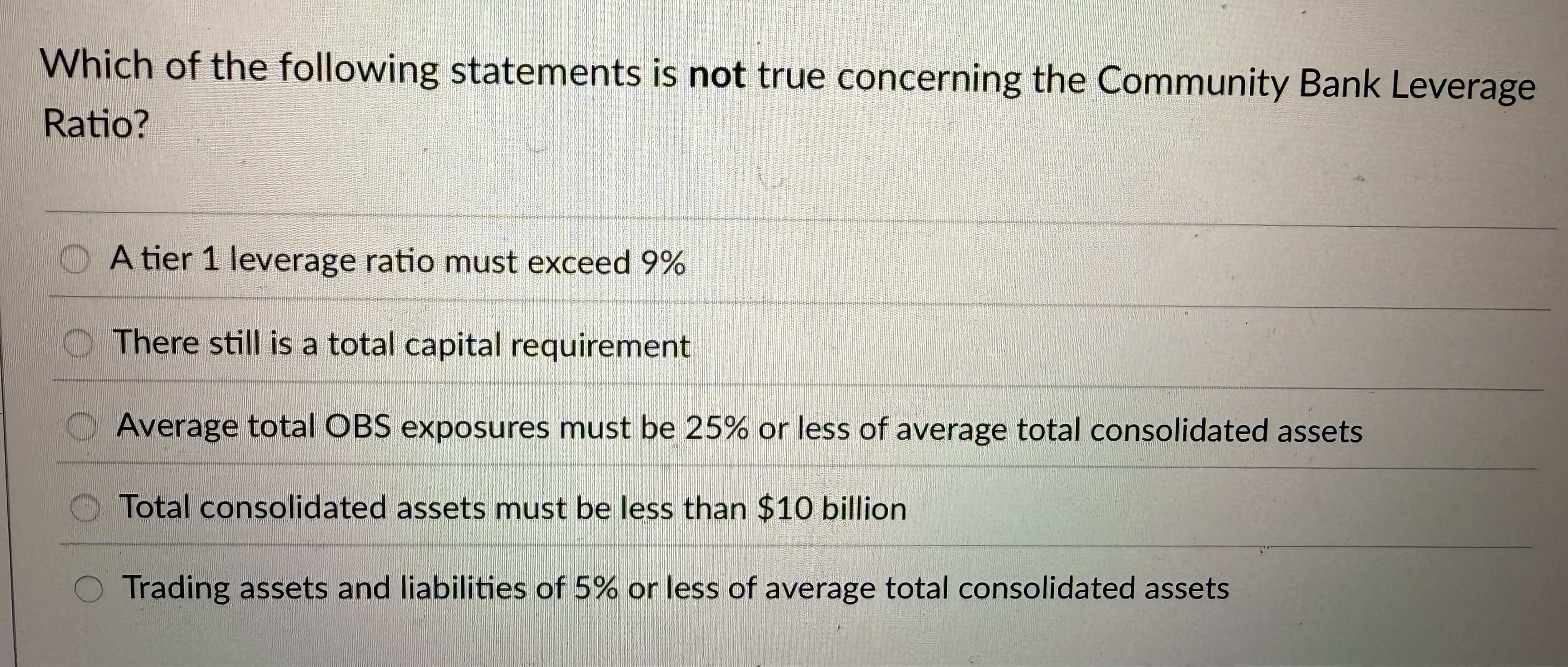 Which of the following statements is not true