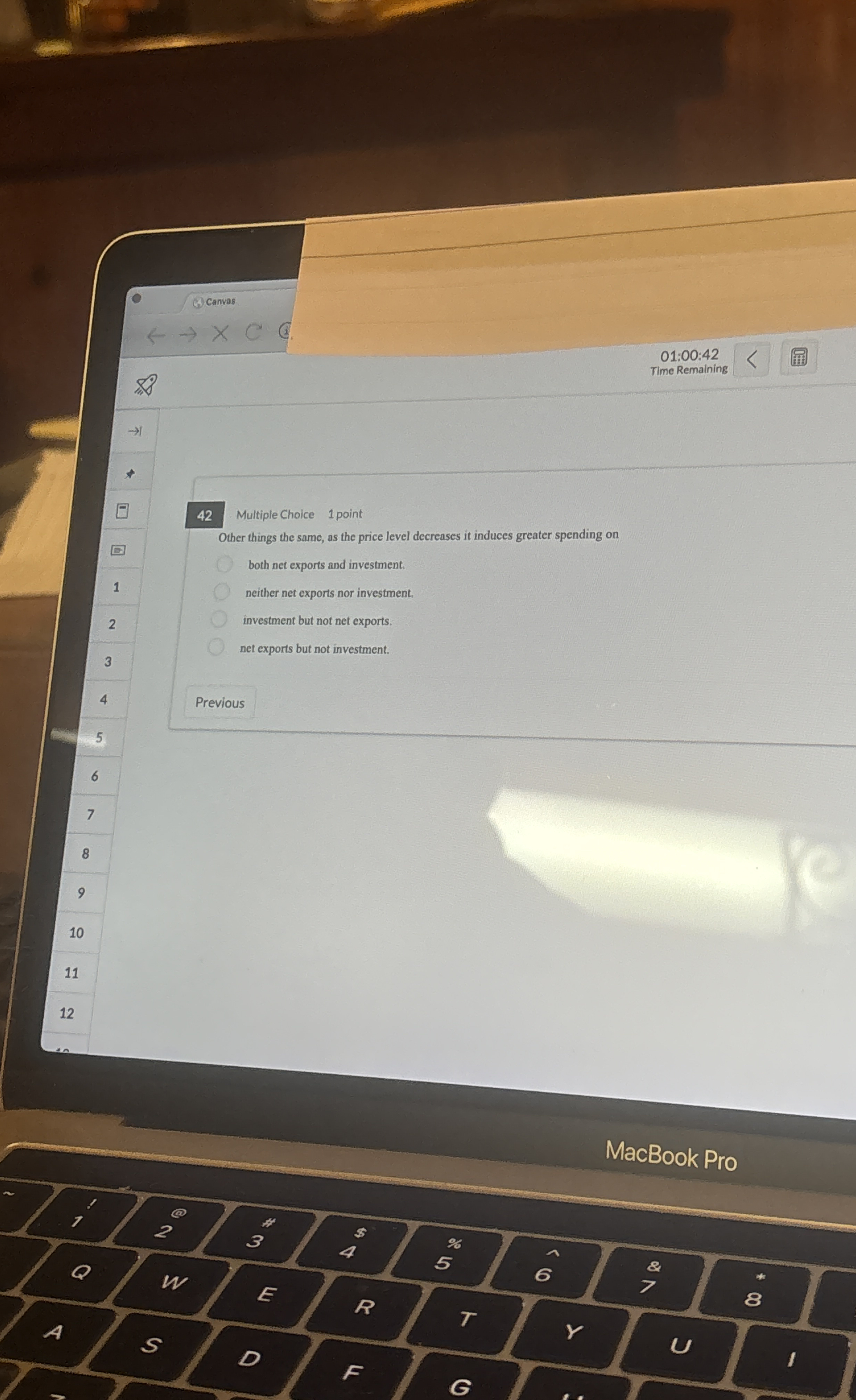 4 2 Multiple Choice 1 point 0 1 : 0 0 : 4 2 Time