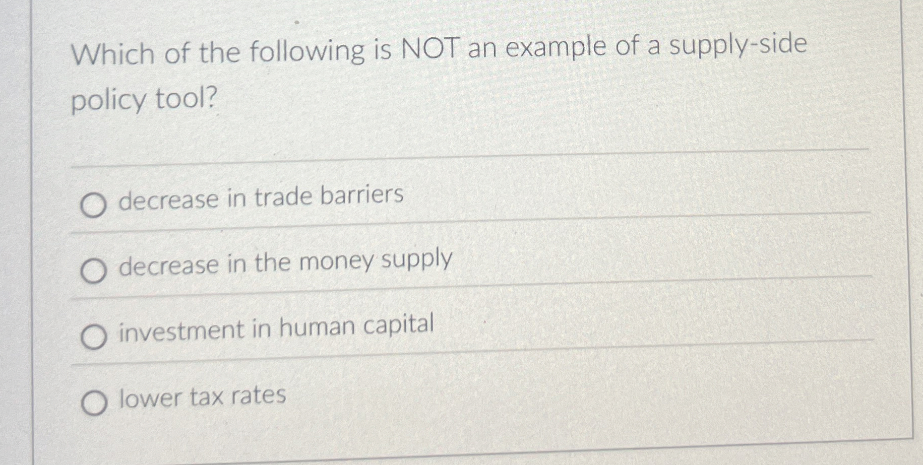 Which of the following is NOT an example of a