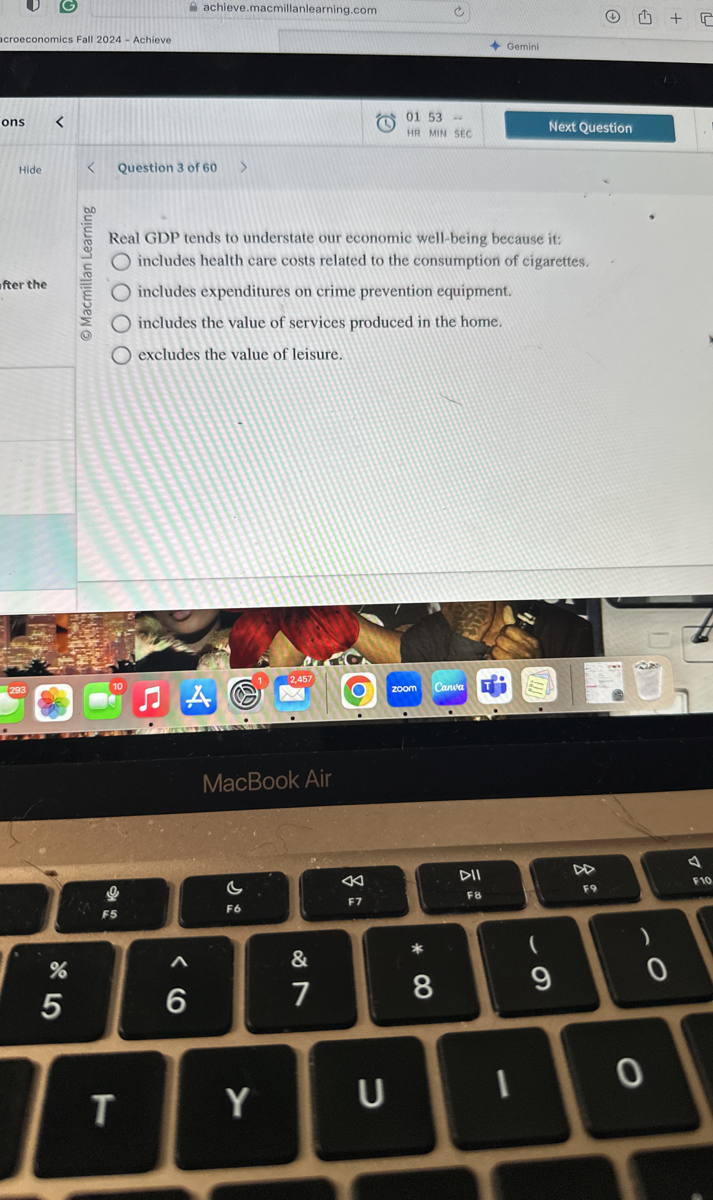 G achieve.macmillanlearning.com croeconomics Fall