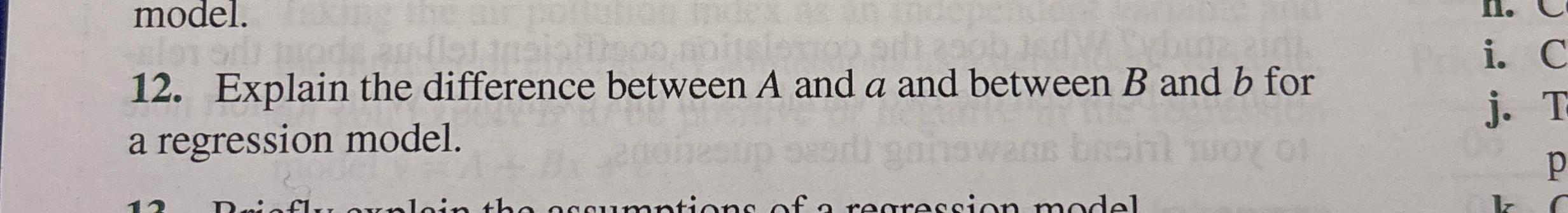 Explain the difference between A and a and