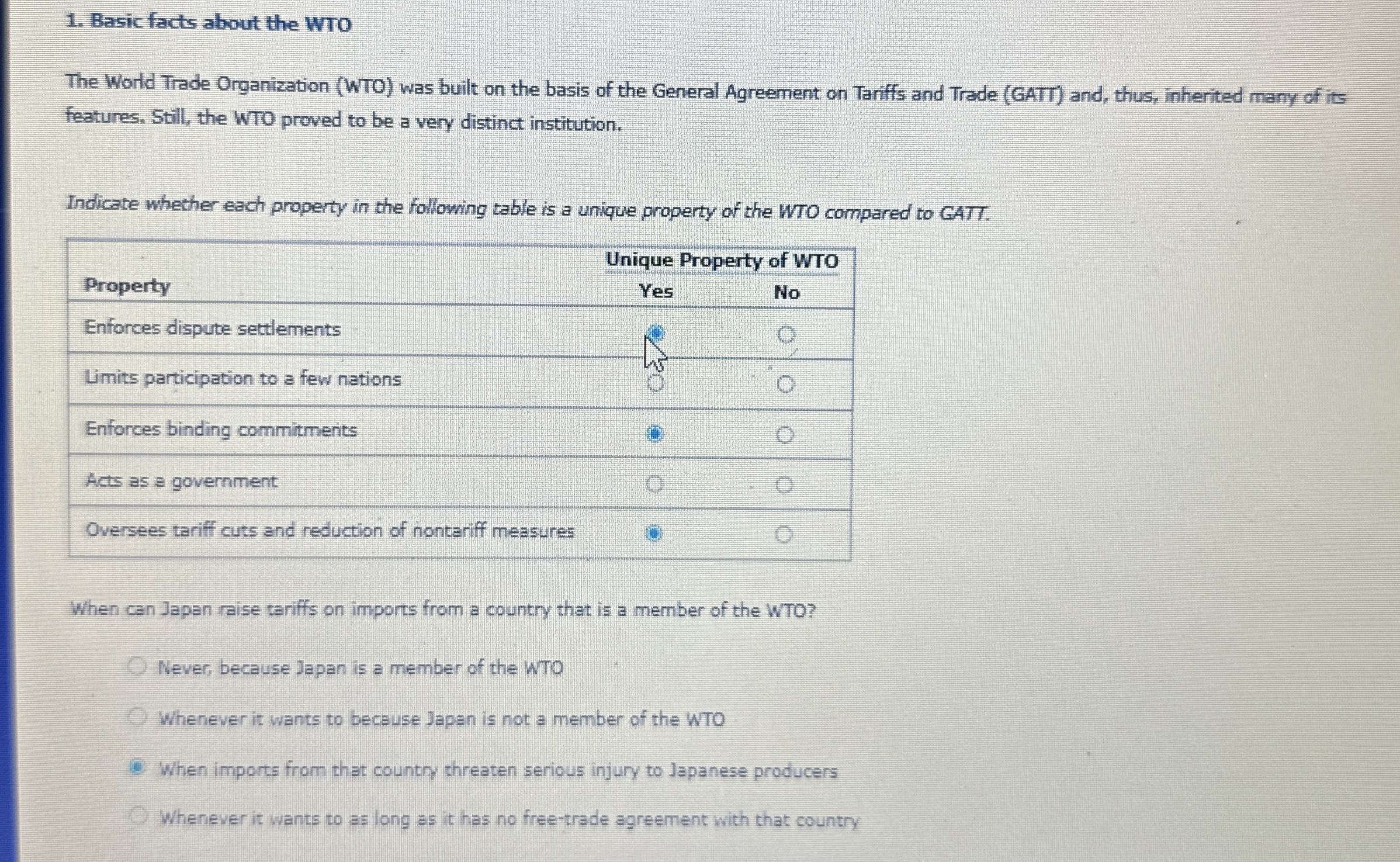 Basic facts about the wro The World Trade