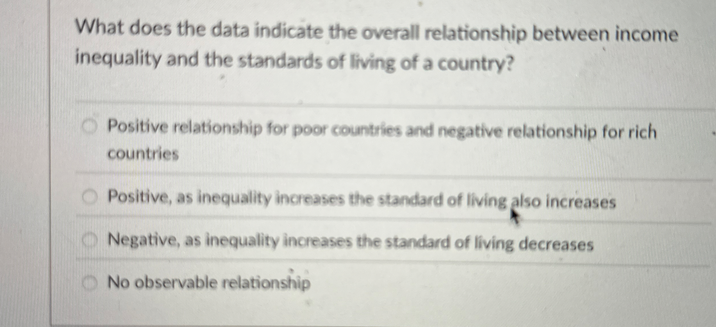 What does the data indicate the overall