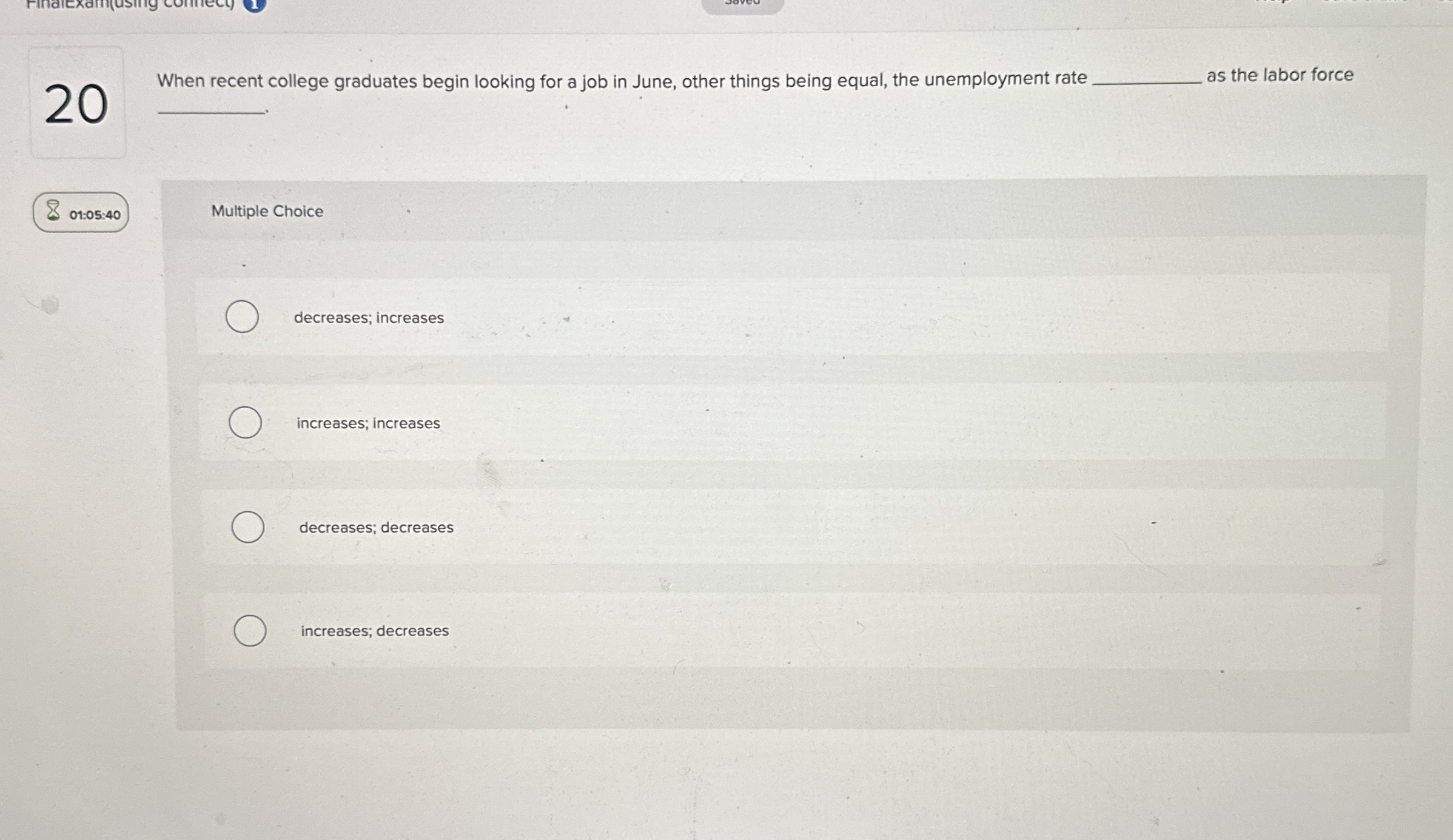 2 0 When recent college graduates begin looking