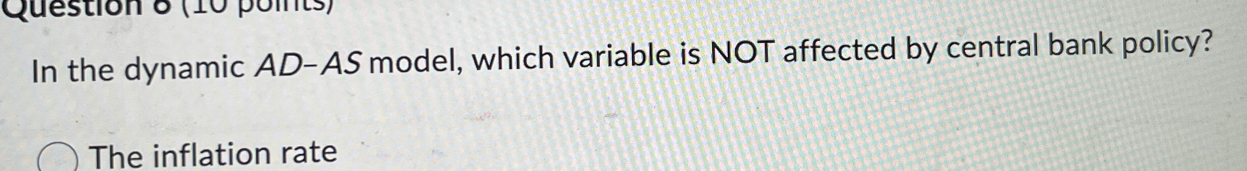In the dynamic A D - A S model, which variable is