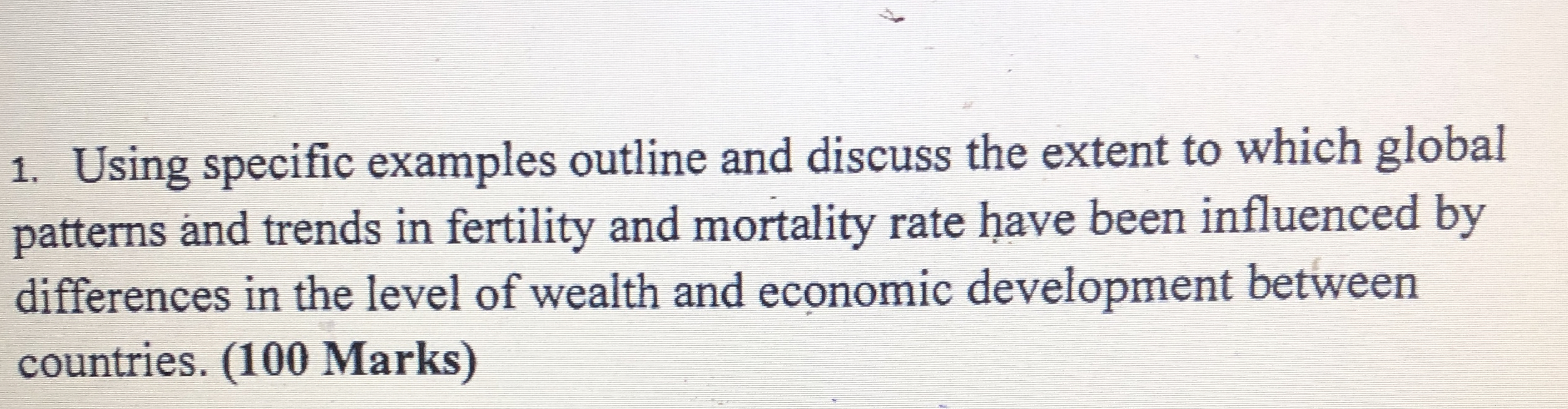 Using specific examples outline and discuss the