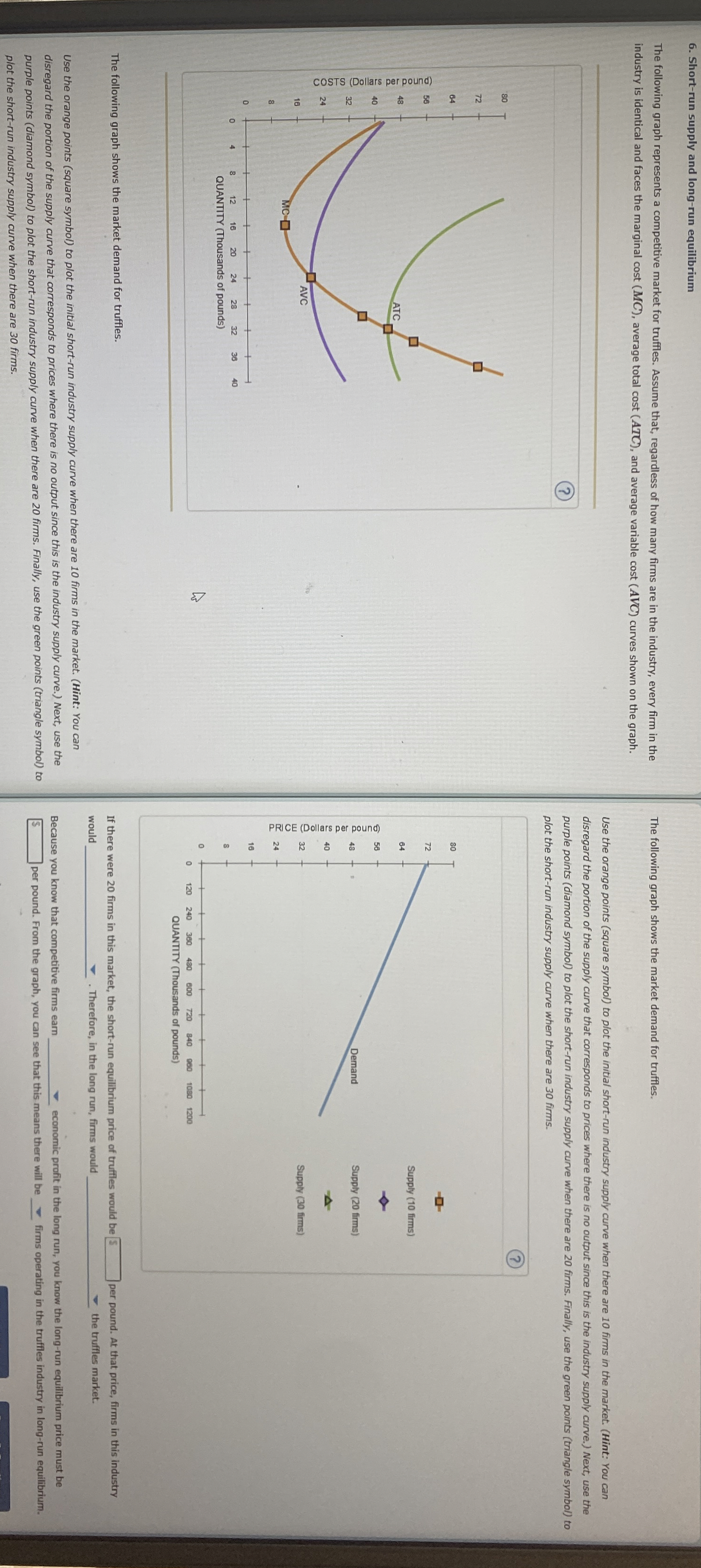 Short - run supply and long - run equilibrium The