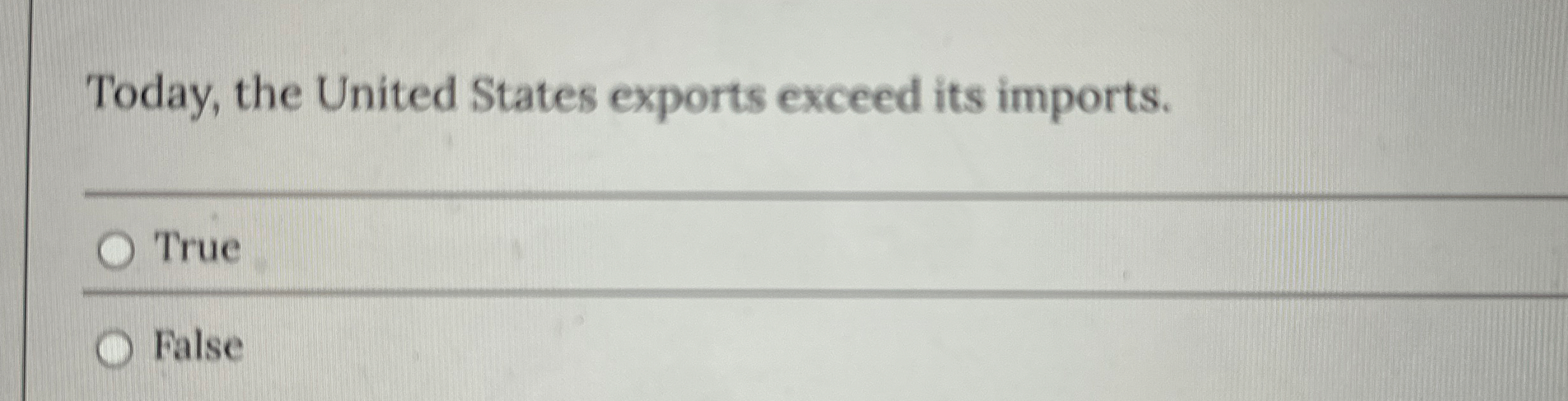 Today, the United States exports exceed its