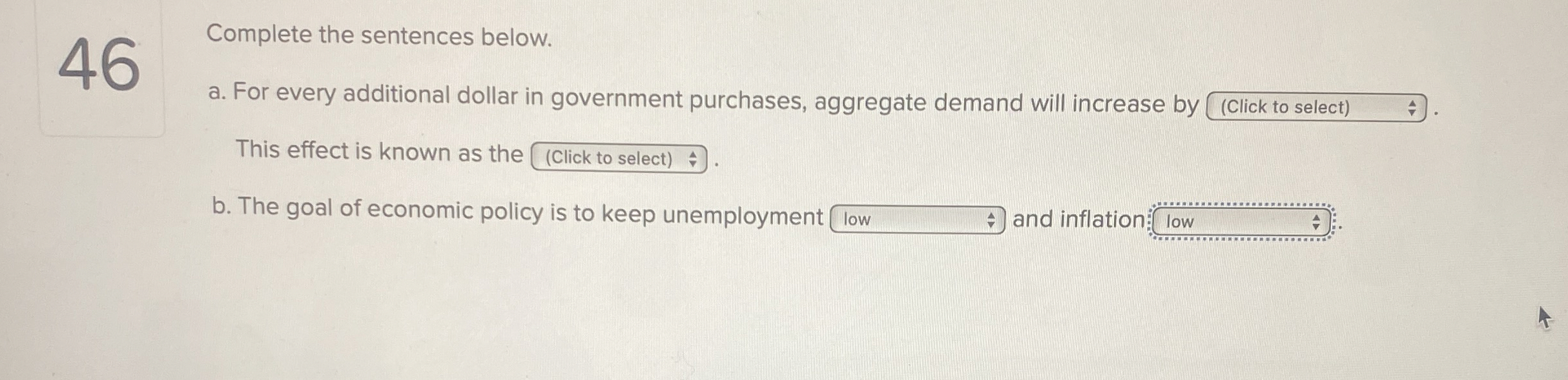 4 6 Complete the sentences below. a . For every