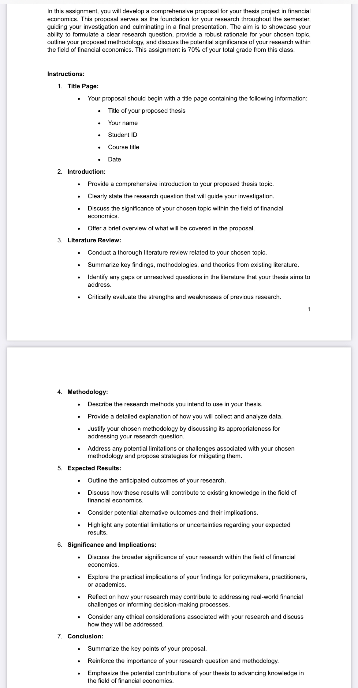 In this assignment, you will develop a