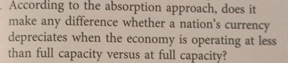 According to the absorption approach, does it