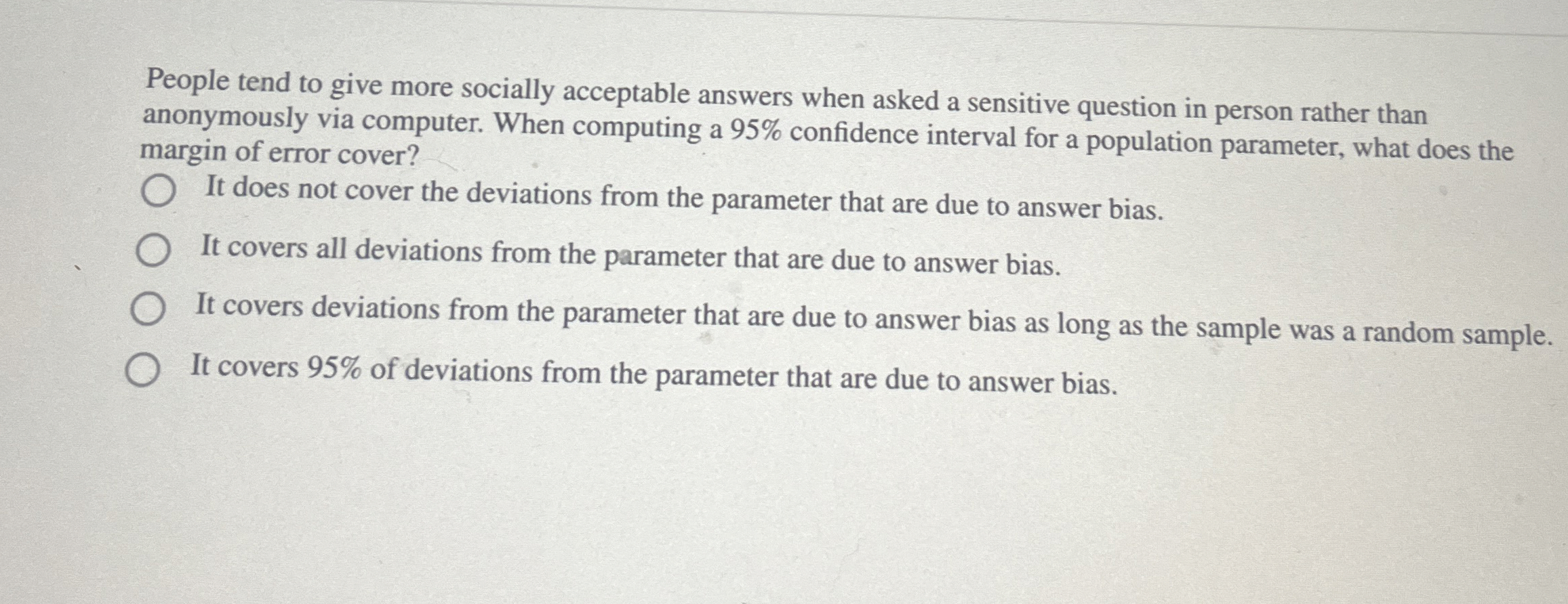People tend to give more socially acceptable