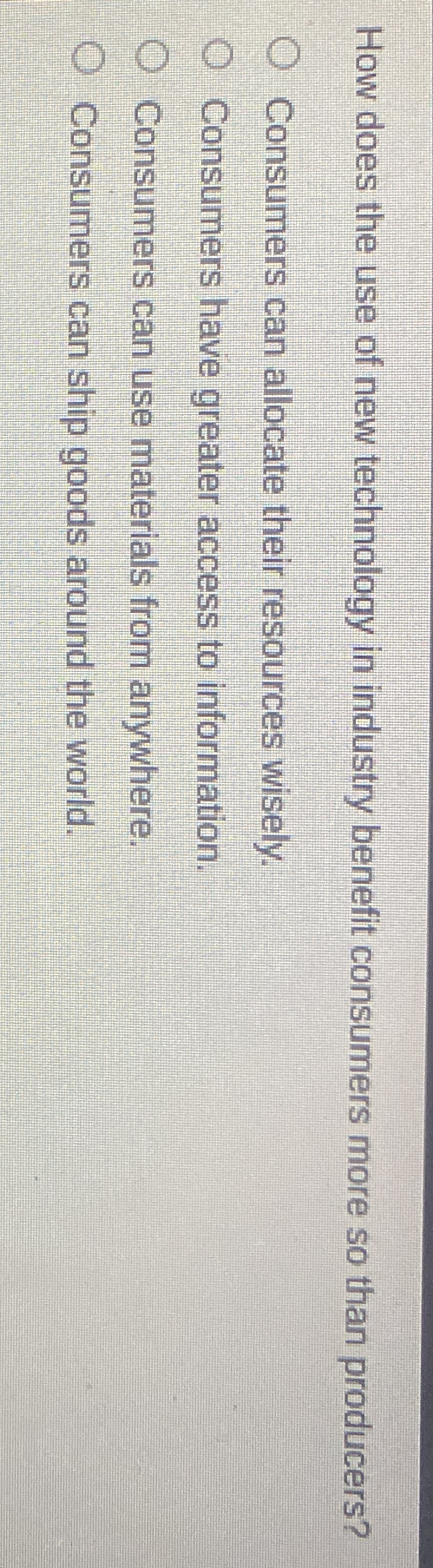 How does the use of new technology in industry