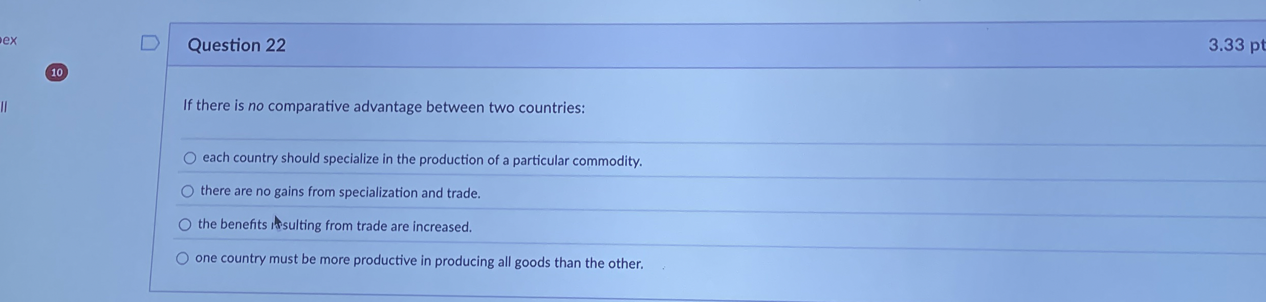 Question 2 2 3 . 3 3 pt 1 0 If there is no