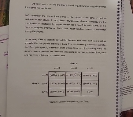 Our find step is to find the Cournat - Nash