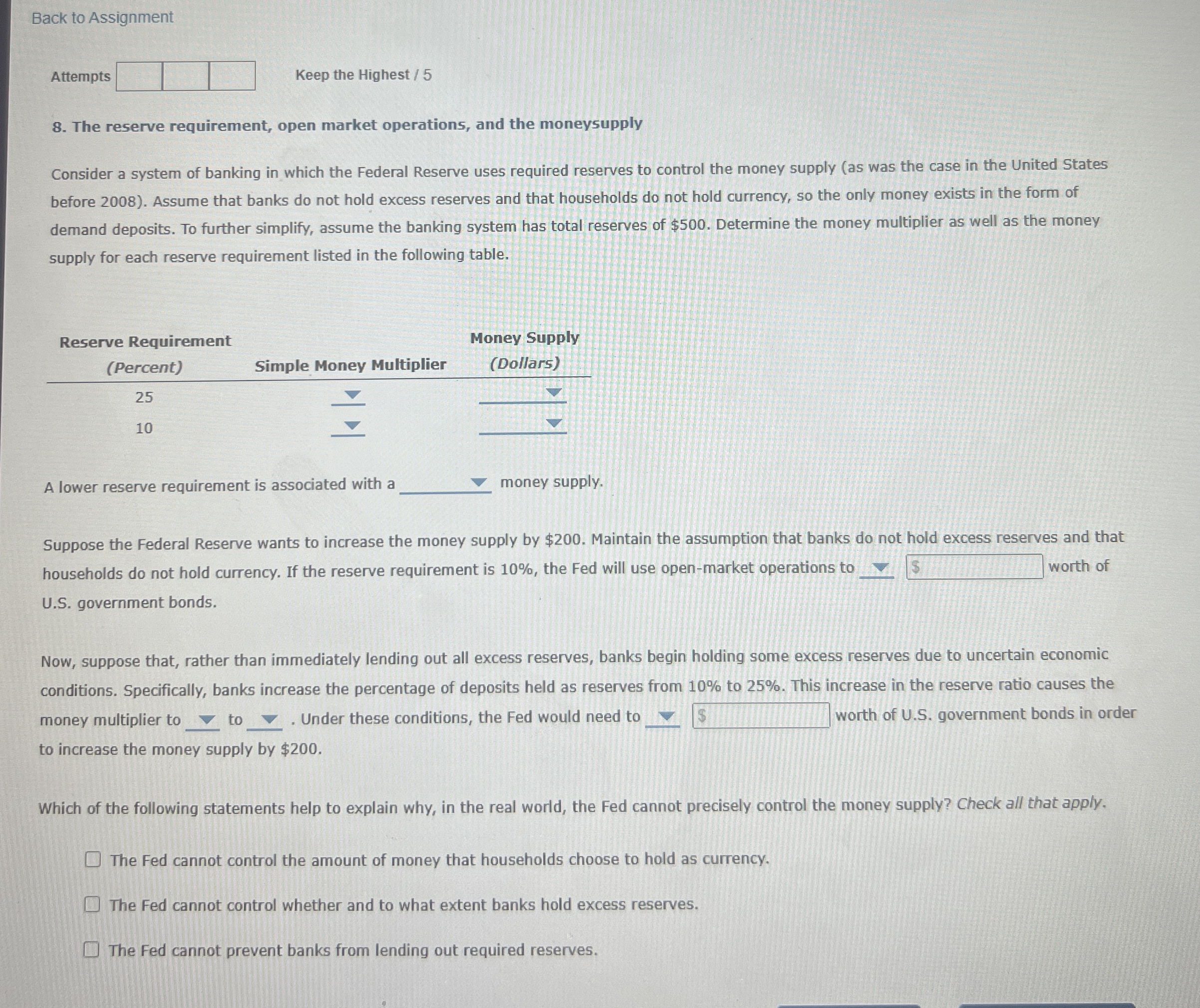 Back to Assignment Attempts Keep the Highest / 5