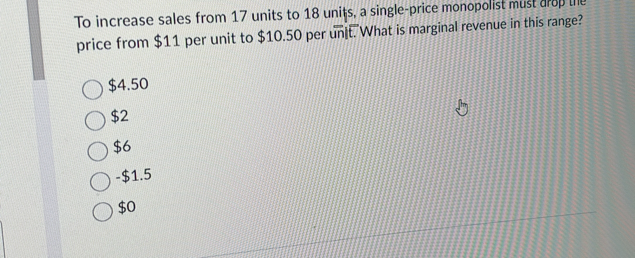 To increase sales from 1 7 units to 1 8 units, a