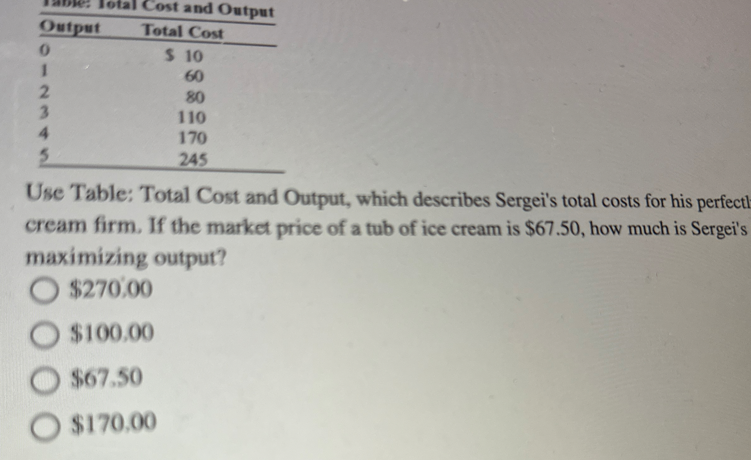 ( Figure: The Production Possibilities for Taiwan