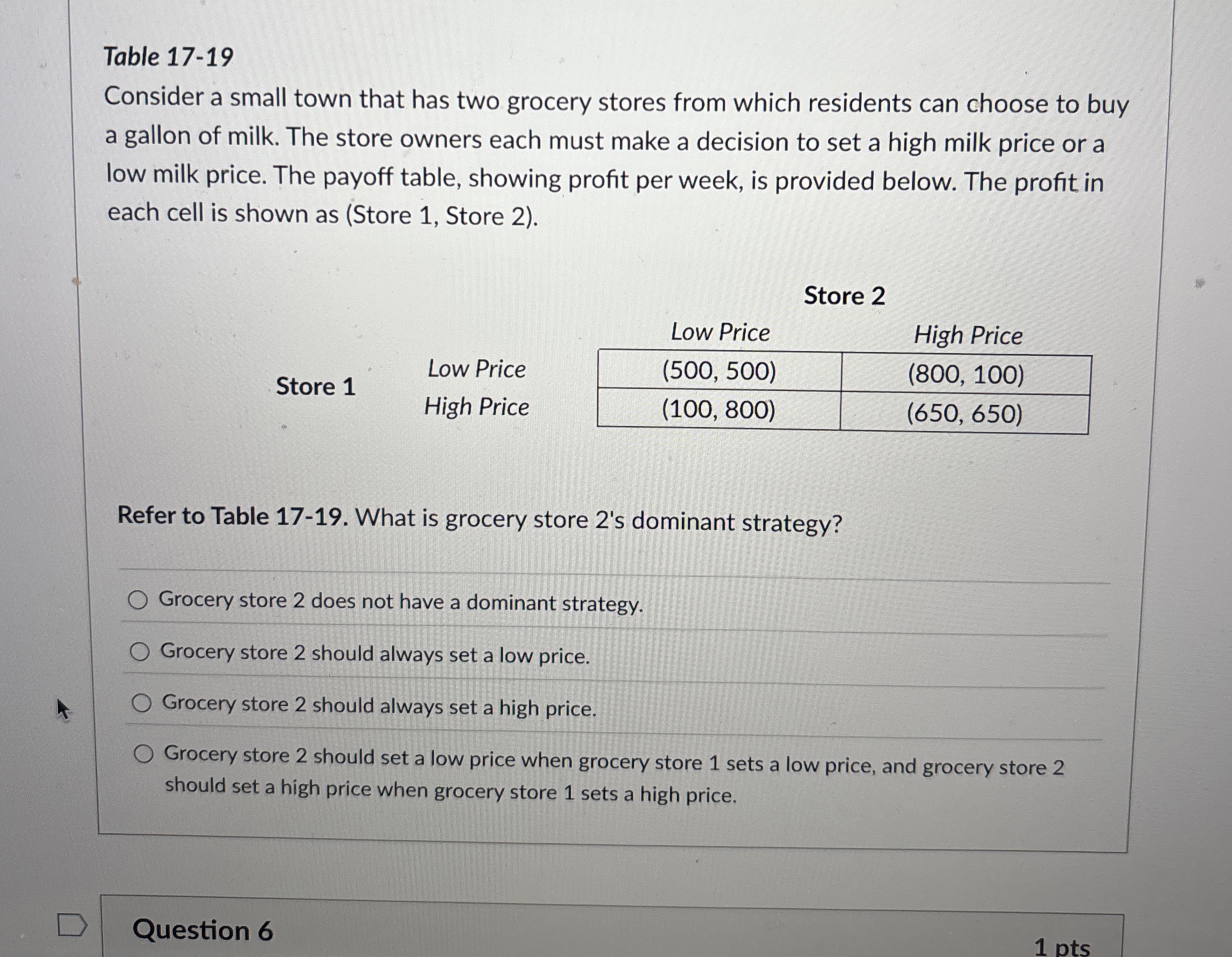 Table 1 7 - 1 9 Consider a small town that has