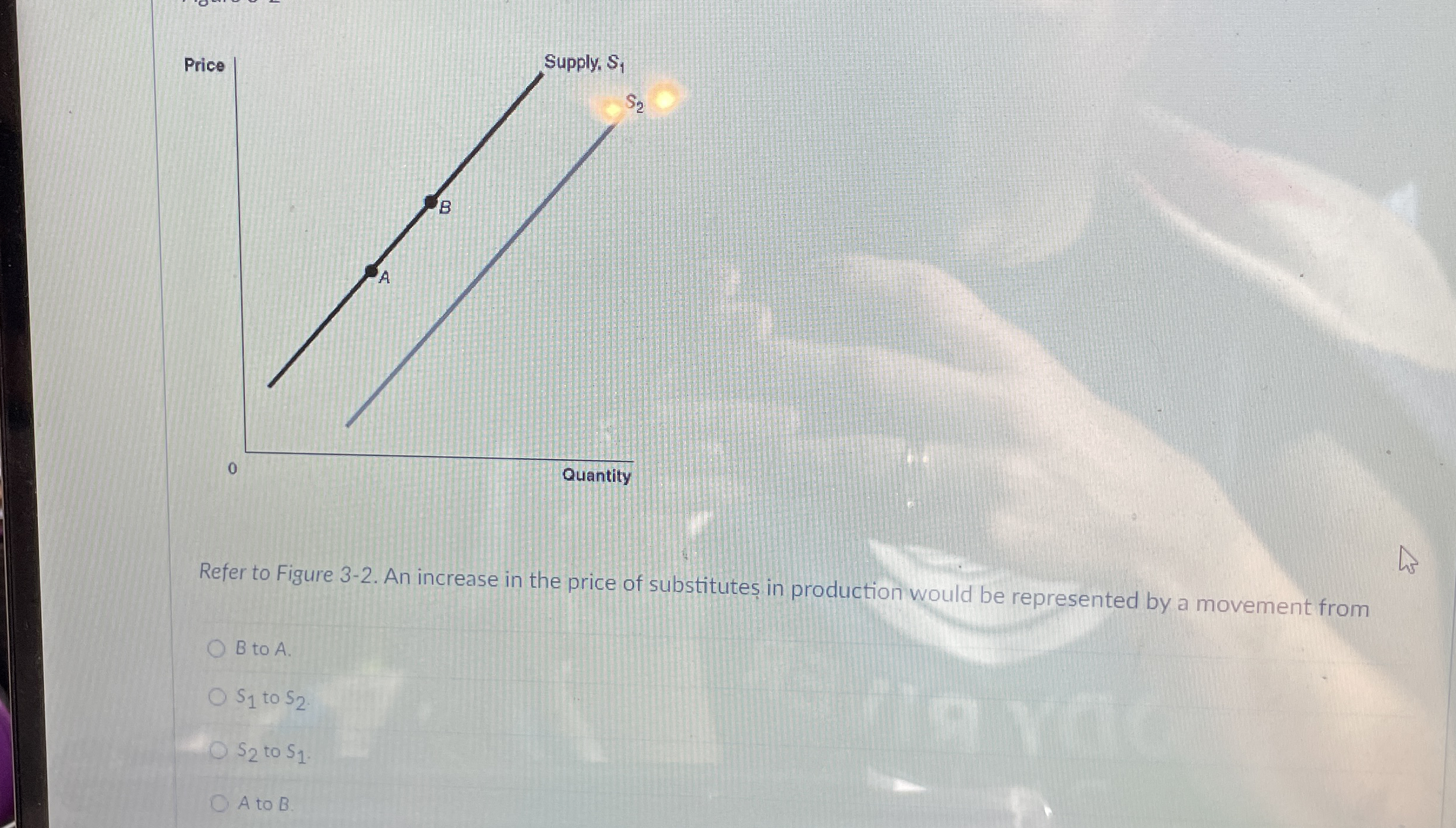 Refer to Figure 3 - 2 . An increase in the price