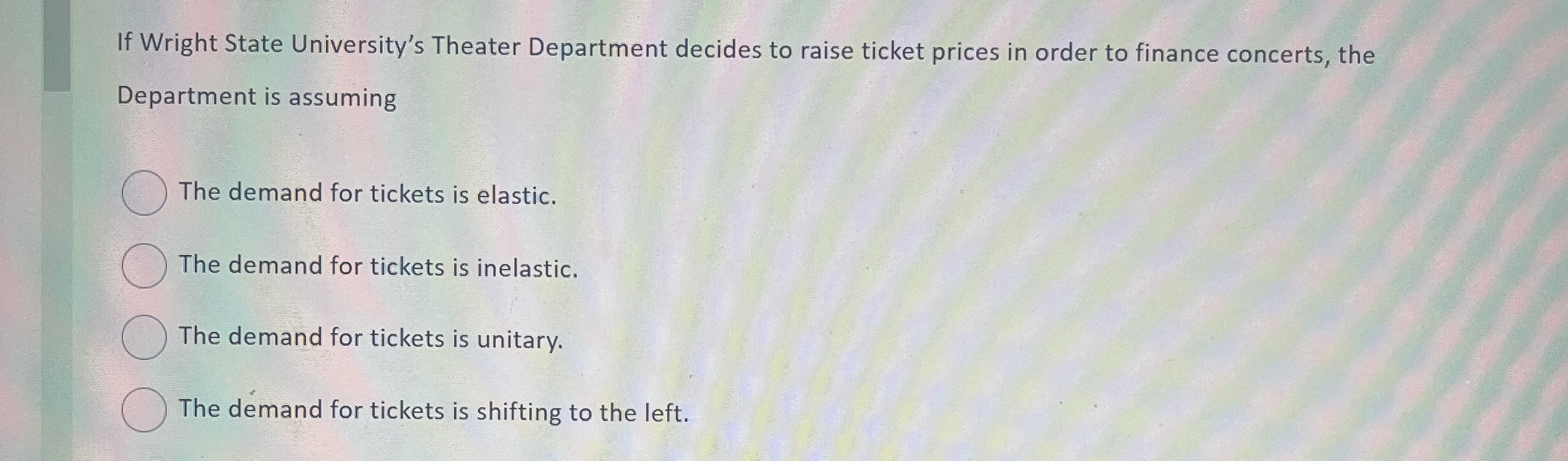 If Wright State University's Theater Department