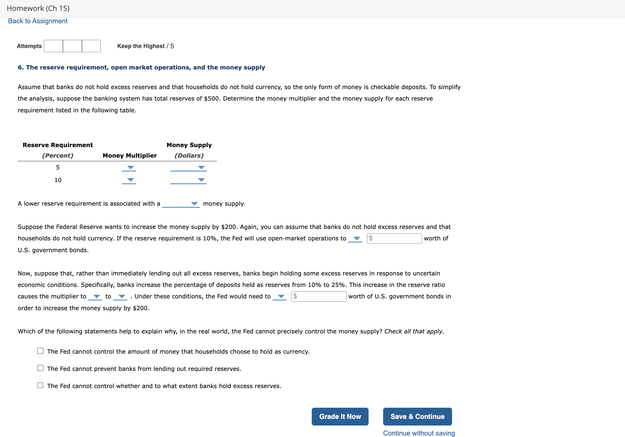 Attempts Keep the Highest / 5 6 . The reserve