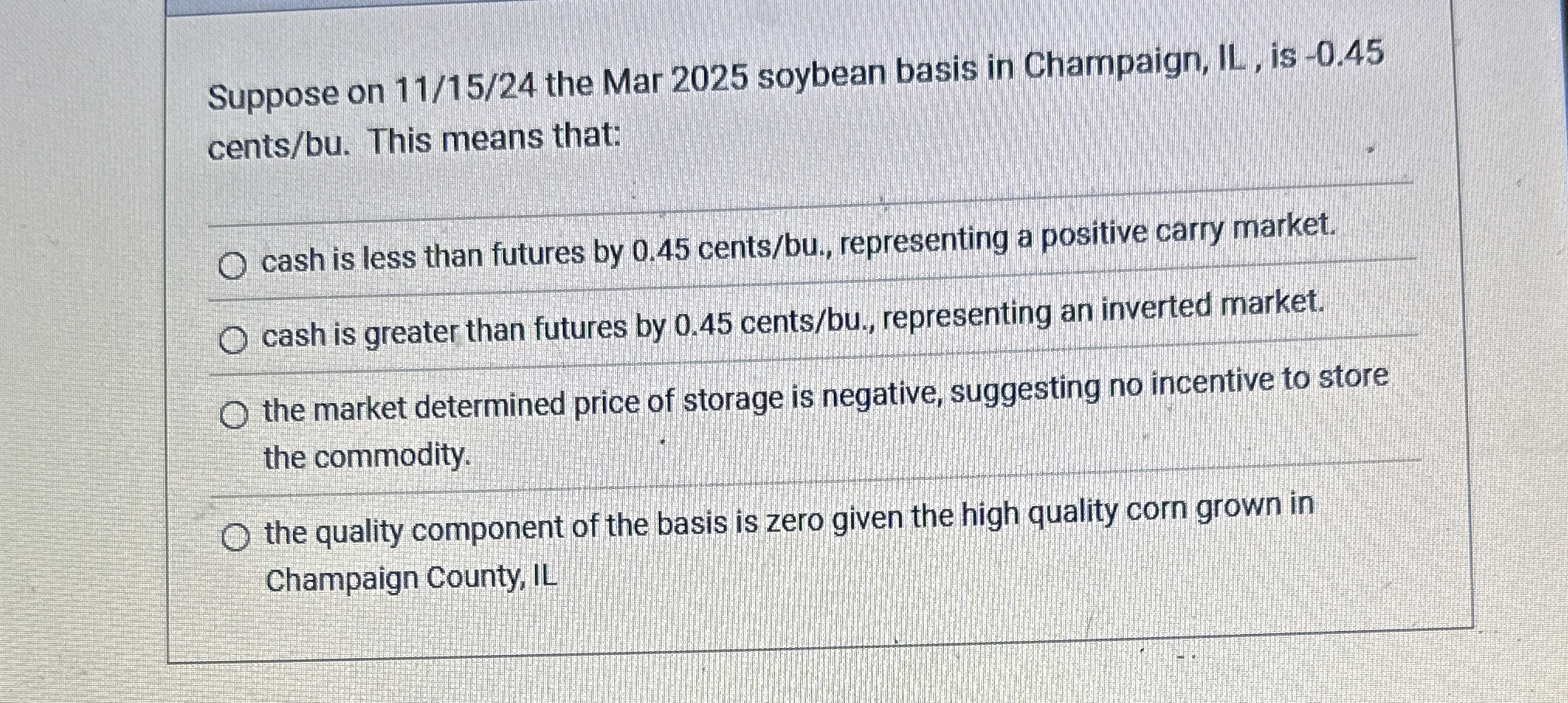 Suppose on 1 1 / 1 5 / 2 4 the Mar 2 0 2 5