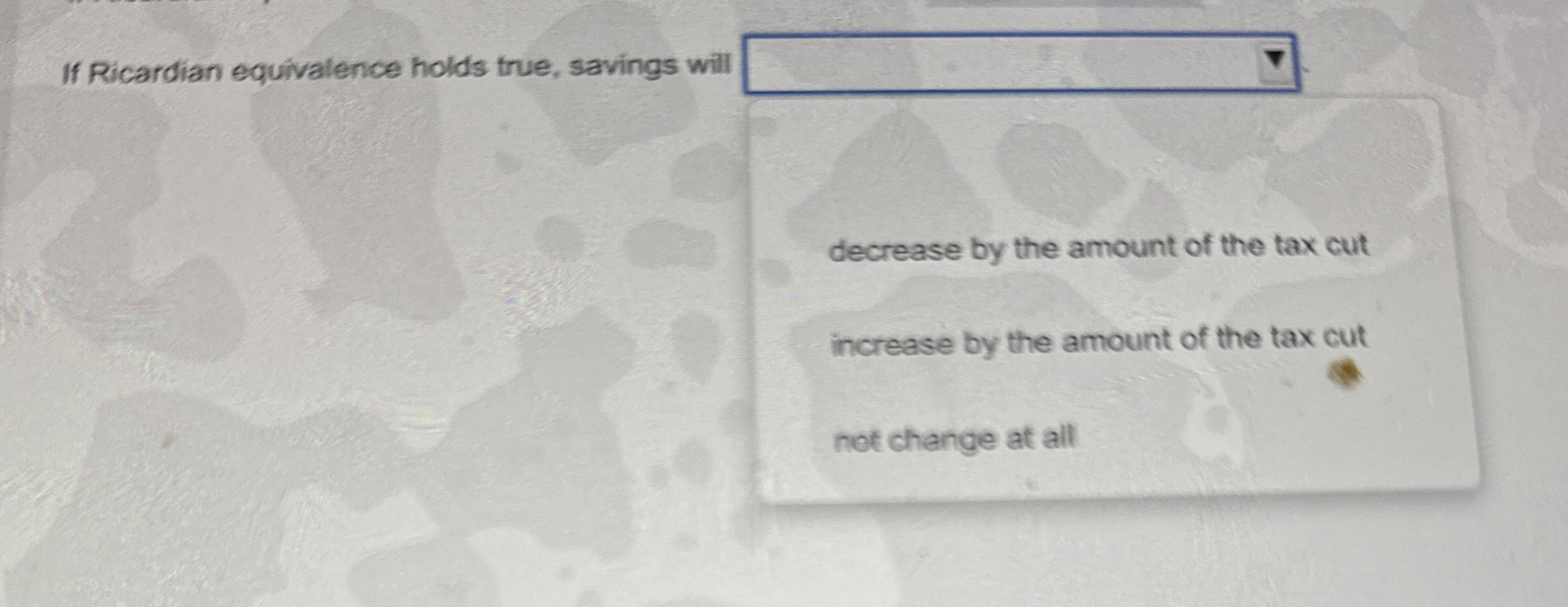 If Ricardian equivalence holds true, savings will