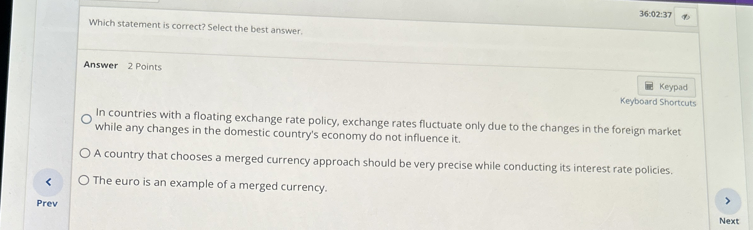 3 6 : 0 2 : 3 7 Which statement is correct?