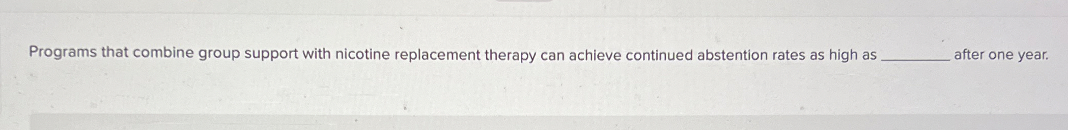 Programs that combine group support with nicotine