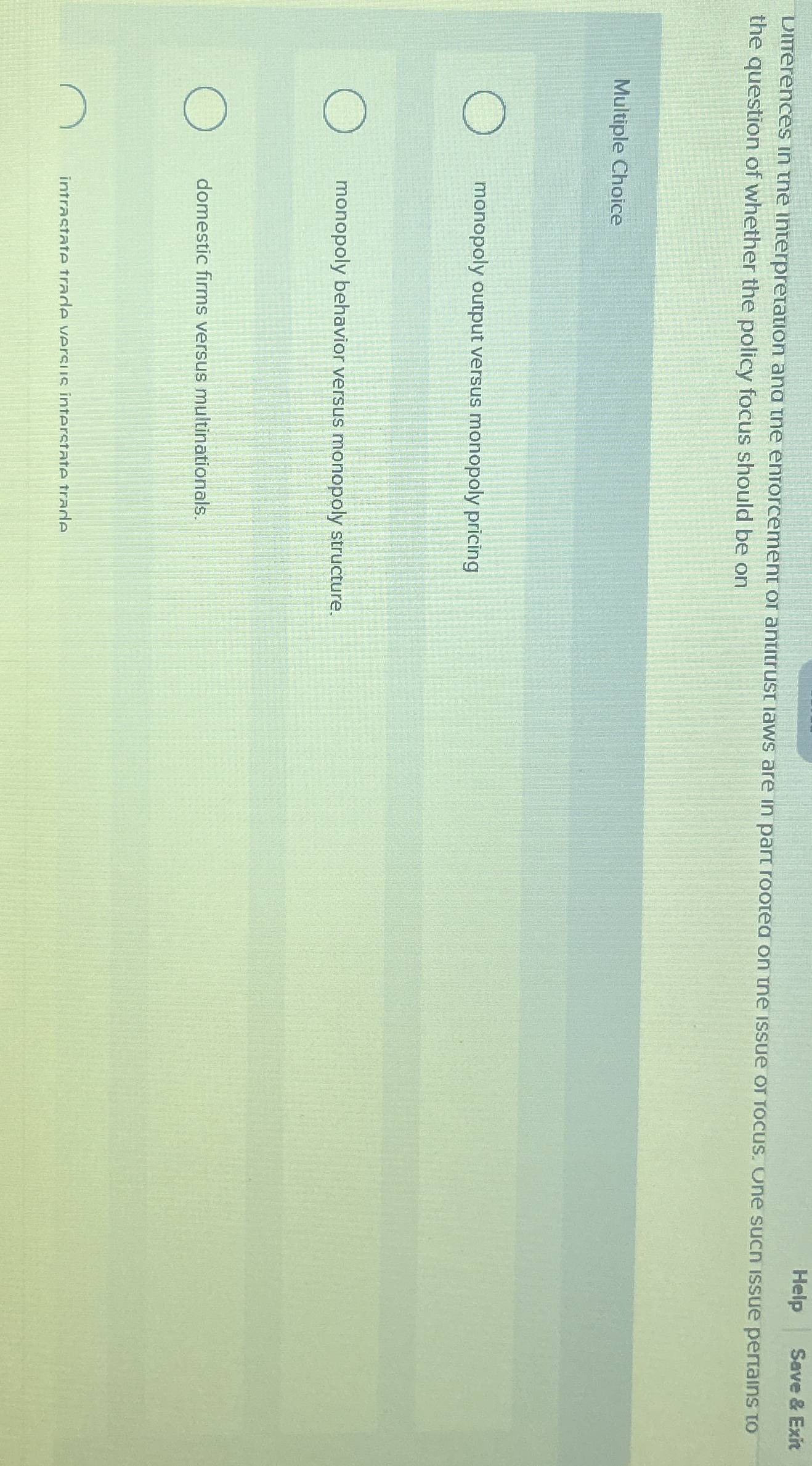 Help Save & Exit Ditrerences in the