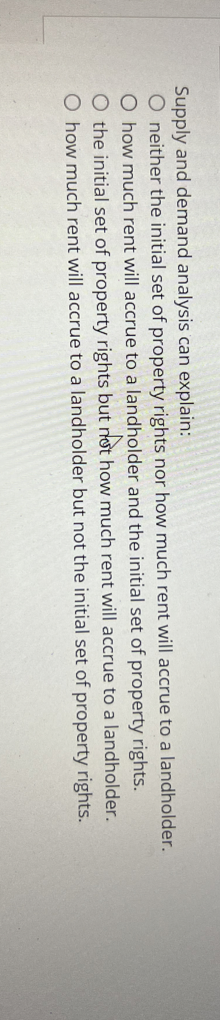 Supply and demand analysis can explain: neither