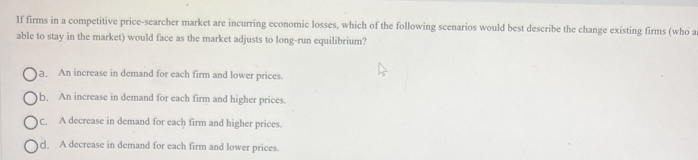 If firms in a competitive price - searcher market