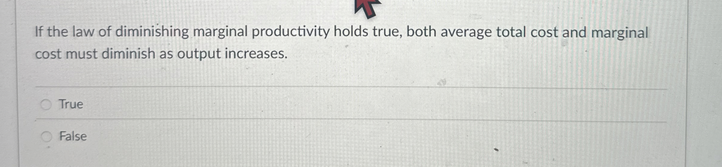 If the law of diminishing marginal productivity