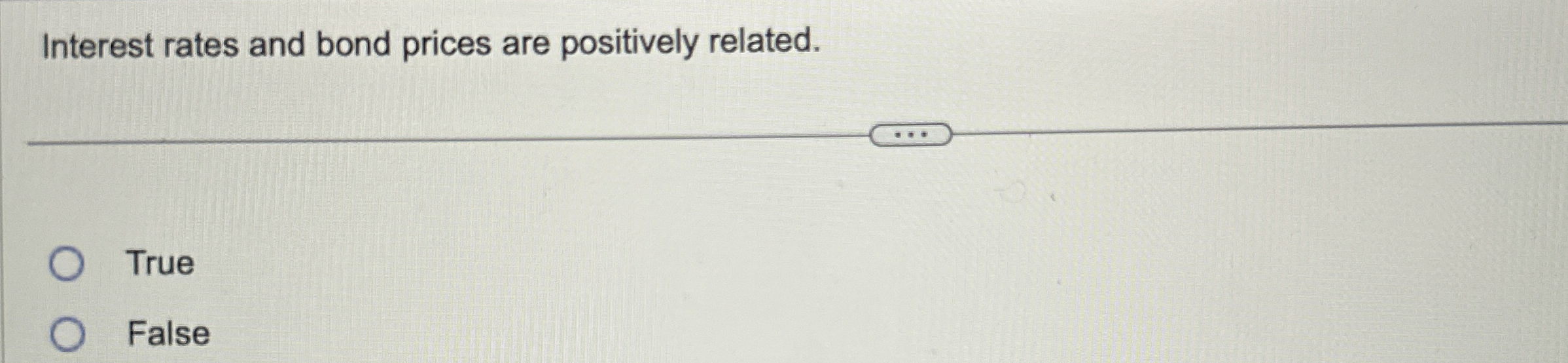 Interest rates and bond prices are positively