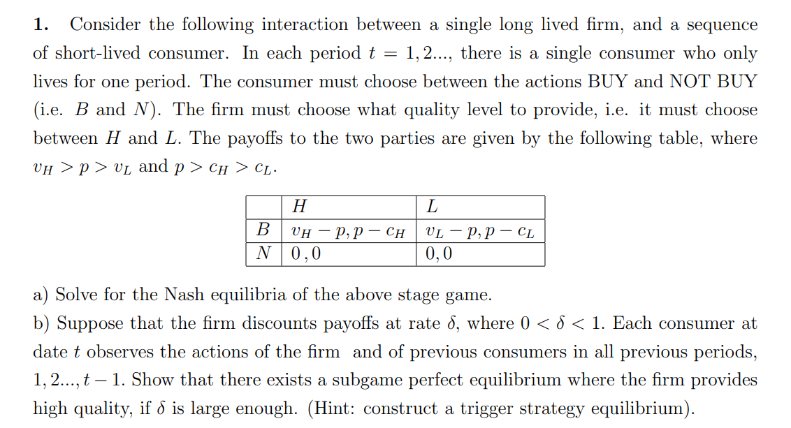 Consider the following interaction between a